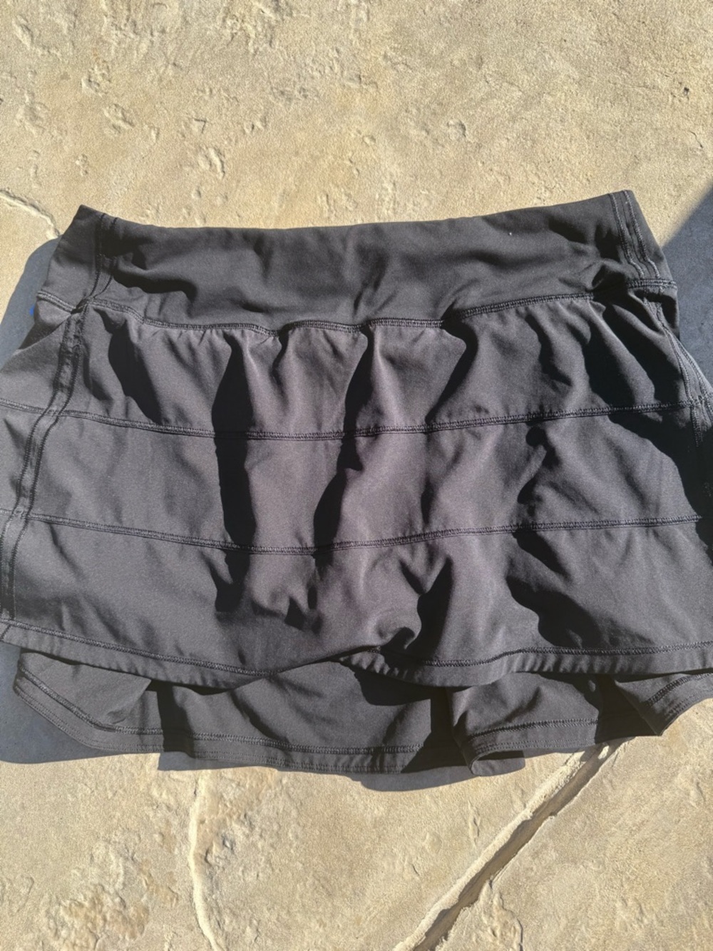 lululemon athletica Black Athletic Skort with Built-In Shorts